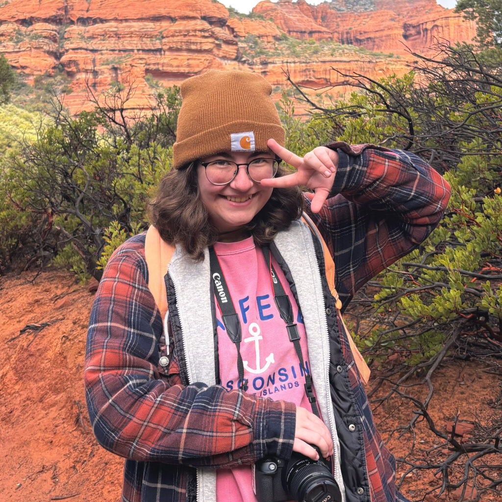A photo of myself in Arizona for the about section of the page.